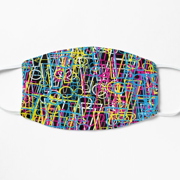 CMYK Whee! Exclamation Point Scramble Flat Mask