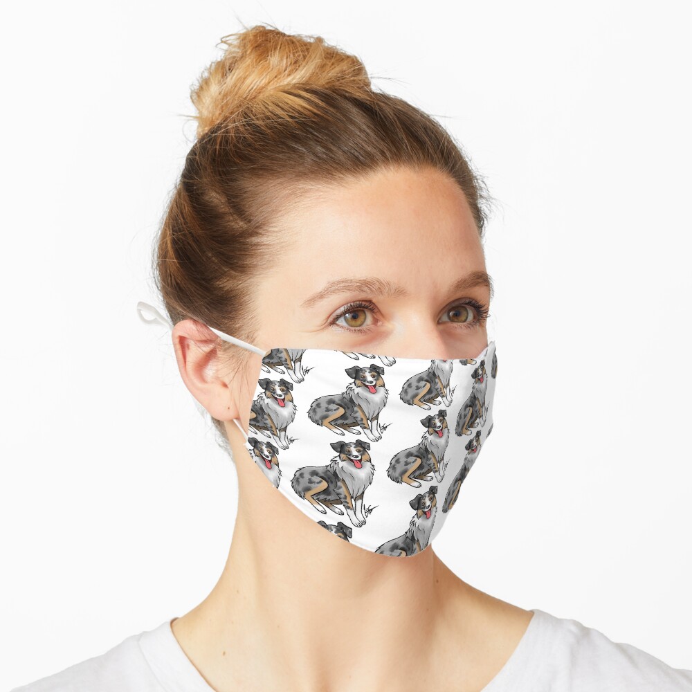 Australian Shepherd - Blue Merle Mask