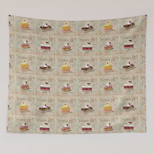 Item preview, French Patisserie multi print designed and sold by FionaStokes.