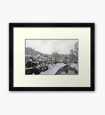 Takayama during Winter Framed Print