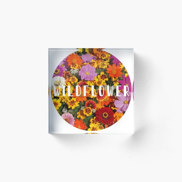 Wildflower Acrylic Block
