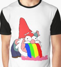 Gnome puking happiness - Gravity Falls Graphic T-Shirt