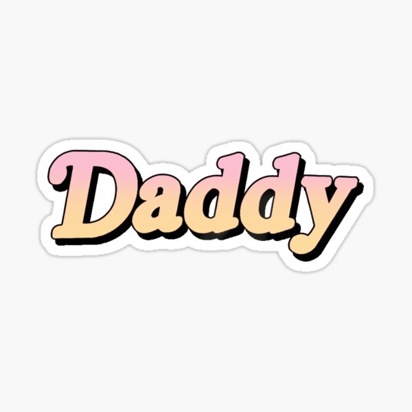 daddy v2 blue sticker by hoodlum918 redbubble