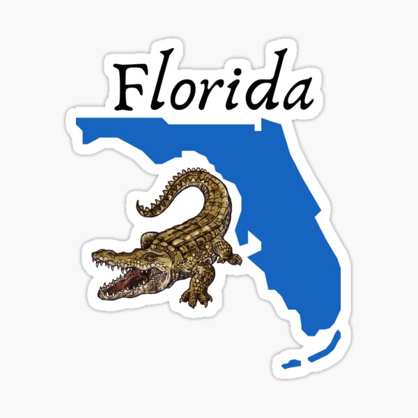 Florida Alligator Sticker
