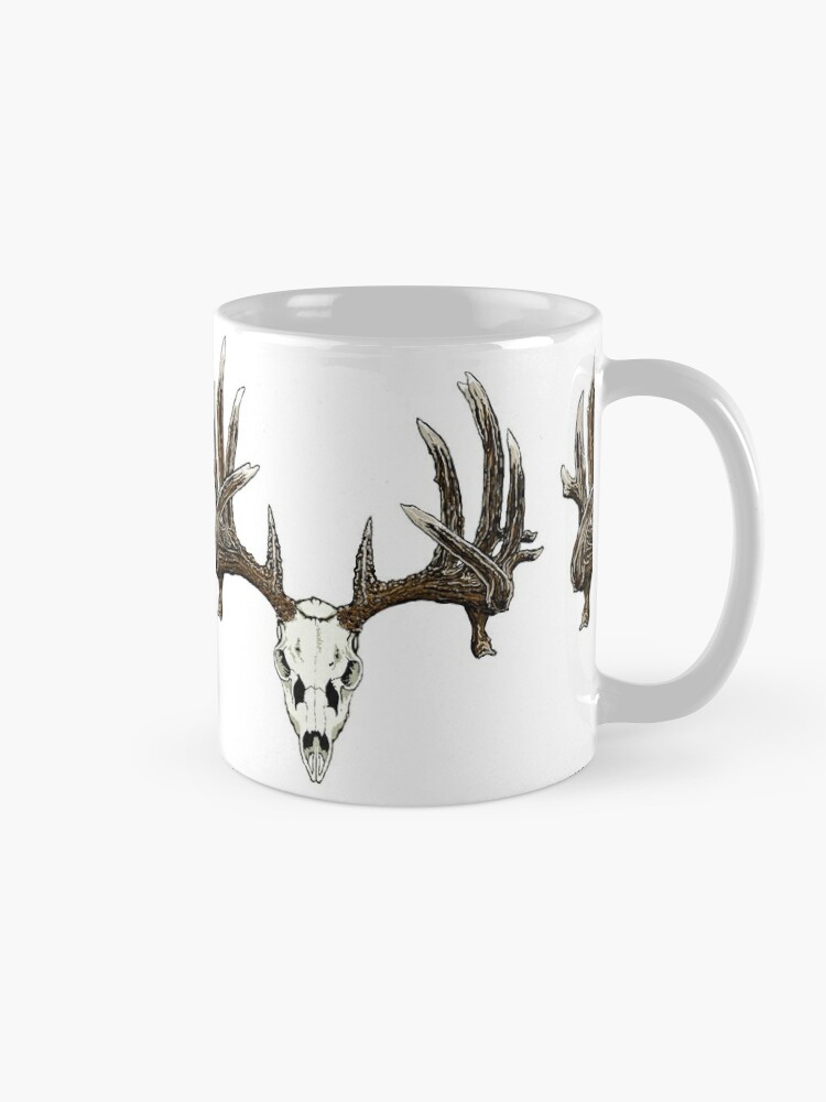 Buck in Fall Camo White Tail Deer Travel Mug