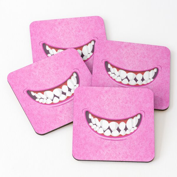 Item preview, Toothy Smile Pink Fuzzy Monster Mouth designed and sold by wheedesign.