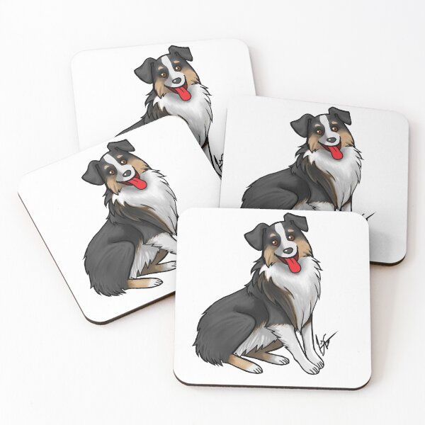 Item preview, Dog - Australian Shepherd - Black Tri-Color designed and sold by Jennifer Stolzer.