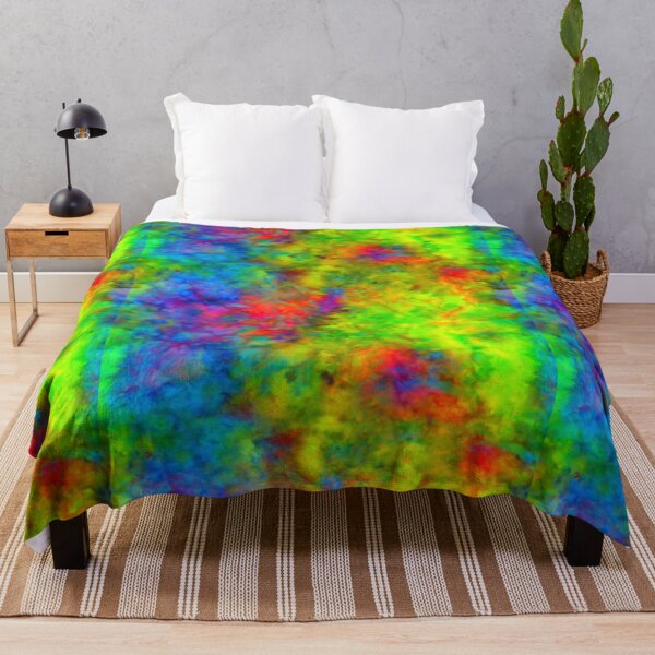 Atomic Tie-Dye Throw Blanket