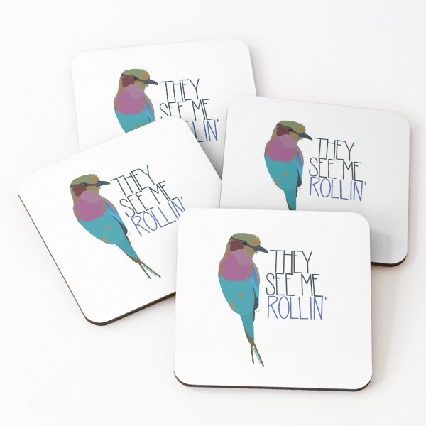 Item preview, Lilac Breasted Roller Rollin' designed and sold by crocuscreates.