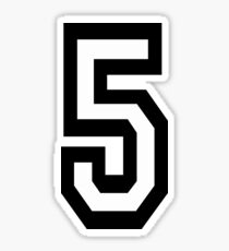 5, TEAM, SPORTS, NUMBER 5, FIFTH, FIVE, Competition, Sticker
