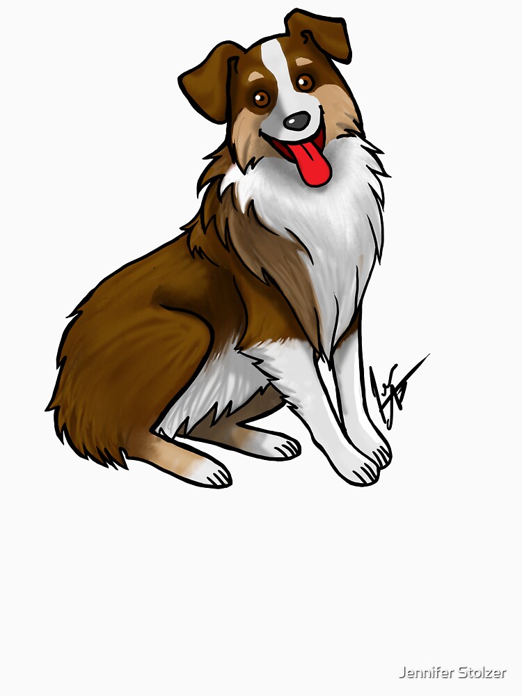 "Australian Shepherd Tri Color Liver" Tshirt for Sale by