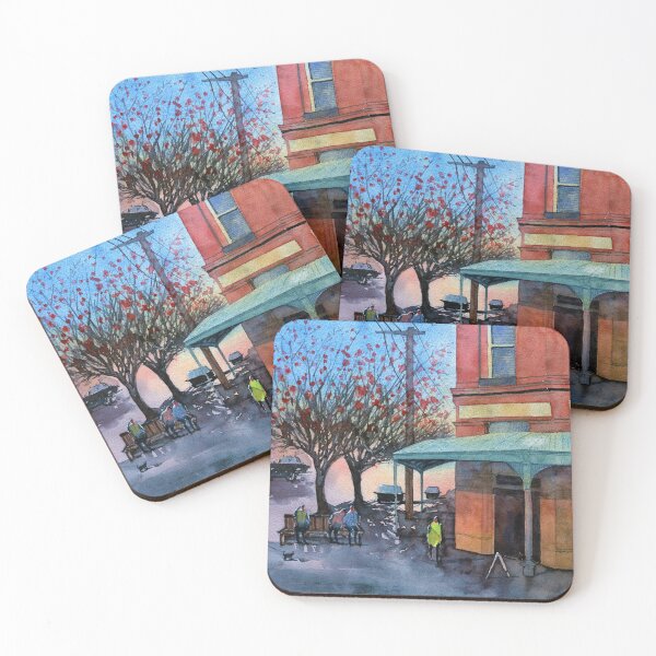 Item preview, Brunswick corner cafe, Melbourne Victoria designed and sold by darrenyeoart.