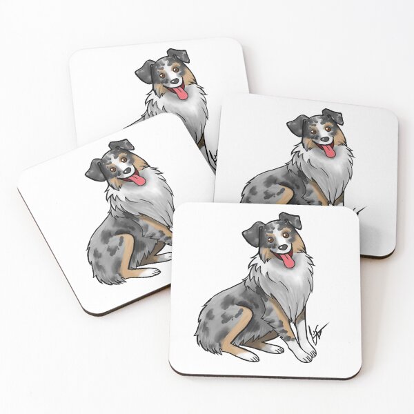 Item preview, Dog - Australian Shepherd - Blue Merle designed and sold by Jennifer Stolzer.