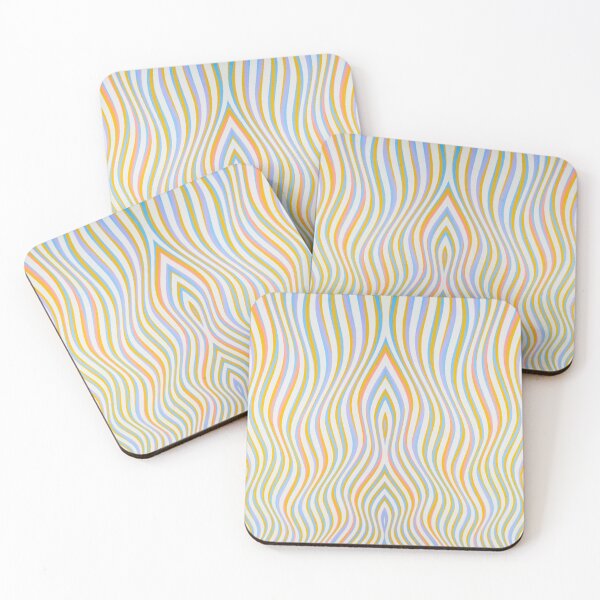 Item preview, Patrón de líneas onduladas de colores designed and sold by GoDesign1.