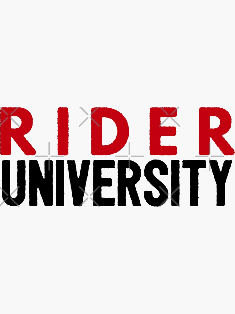 "rider university" Sticker for Sale by danielleblack04 Redbubble