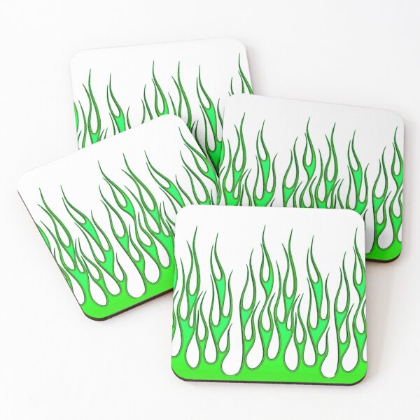 Item preview, Green Flames designed and sold by Claire Voskoboynik.