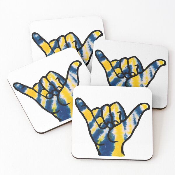 Item preview, blue and yellow hang loose designed and sold by createdbysydd.