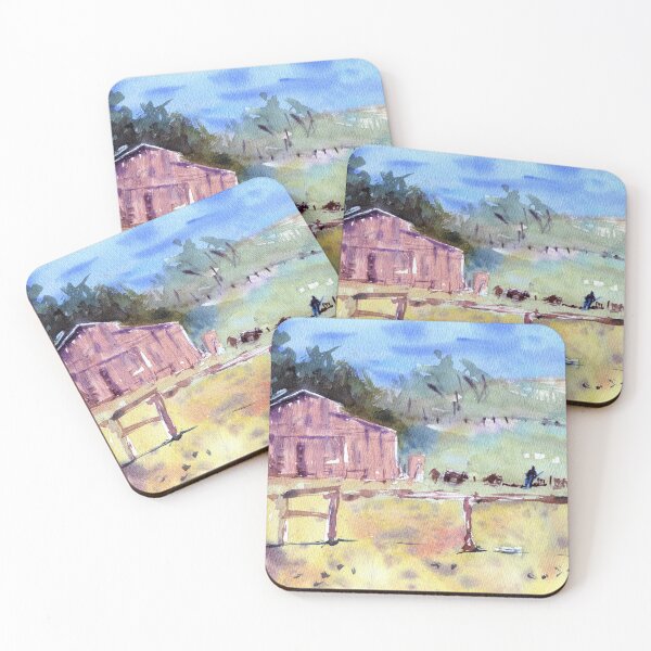 Item preview, Farm watercolour painting designed and sold by darrenyeoart.