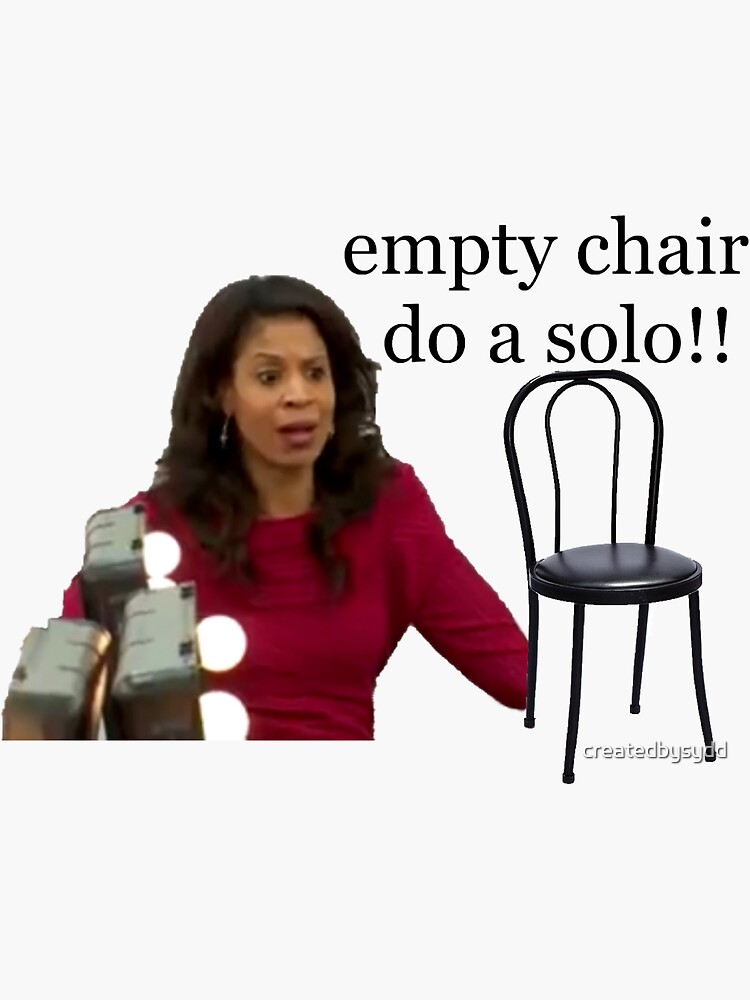 "empty chair solo dance moms" Sticker for Sale by sydnirotenberg