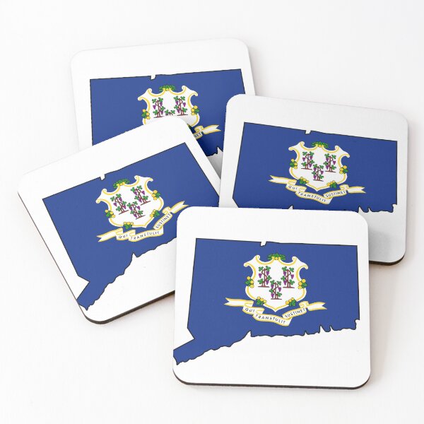Item preview, Connecticut with State Flag designed and sold by pbportfolio.