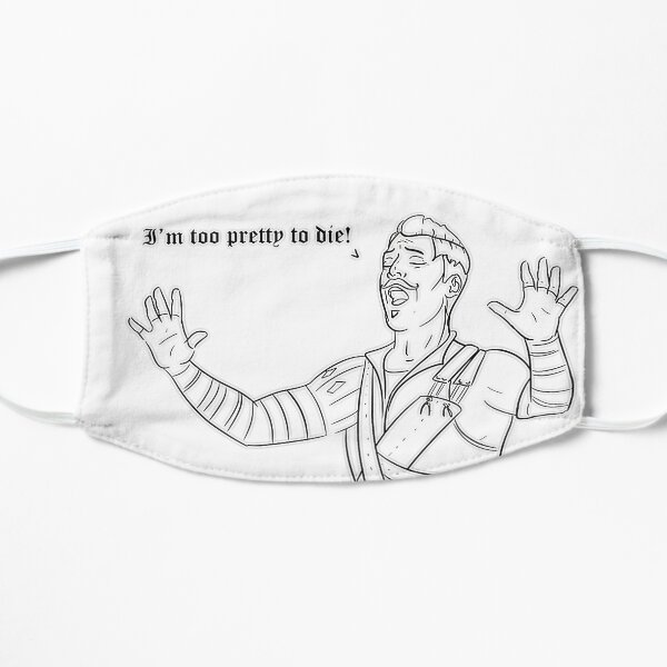 Dramatic Dorian (B&W version) Flat Mask