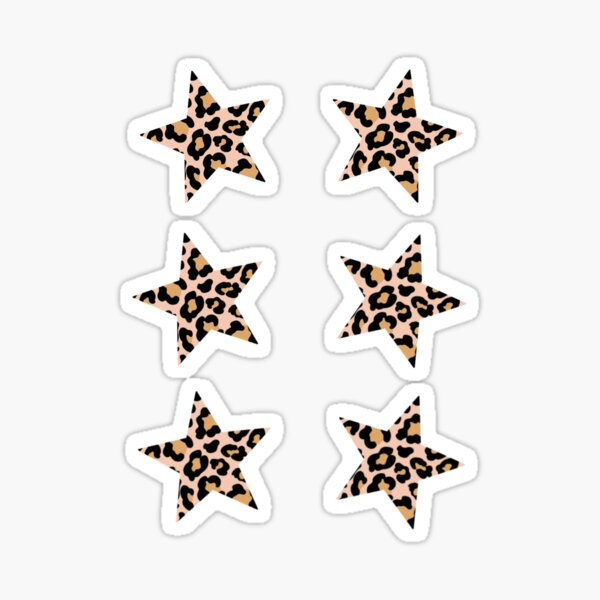 Item preview, cheetah print stars! designed and sold by gro0vydesigns.