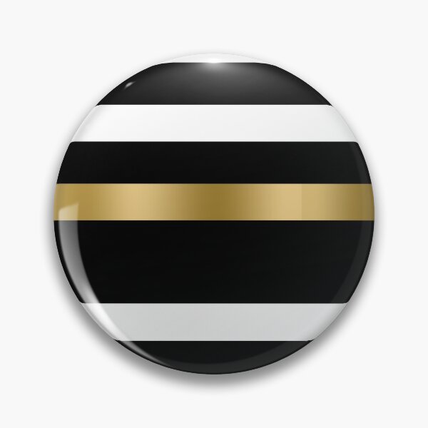 Item preview, Black White And Gold Stripes  designed and sold by GoDesign1.