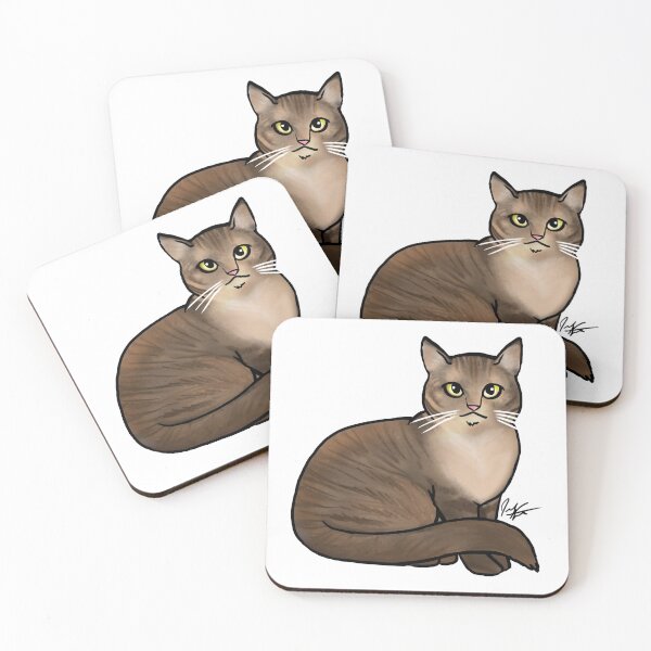 Item preview, Cat - British Shorthair Brown Tabby Cat designed and sold by Jennifer Stolzer.