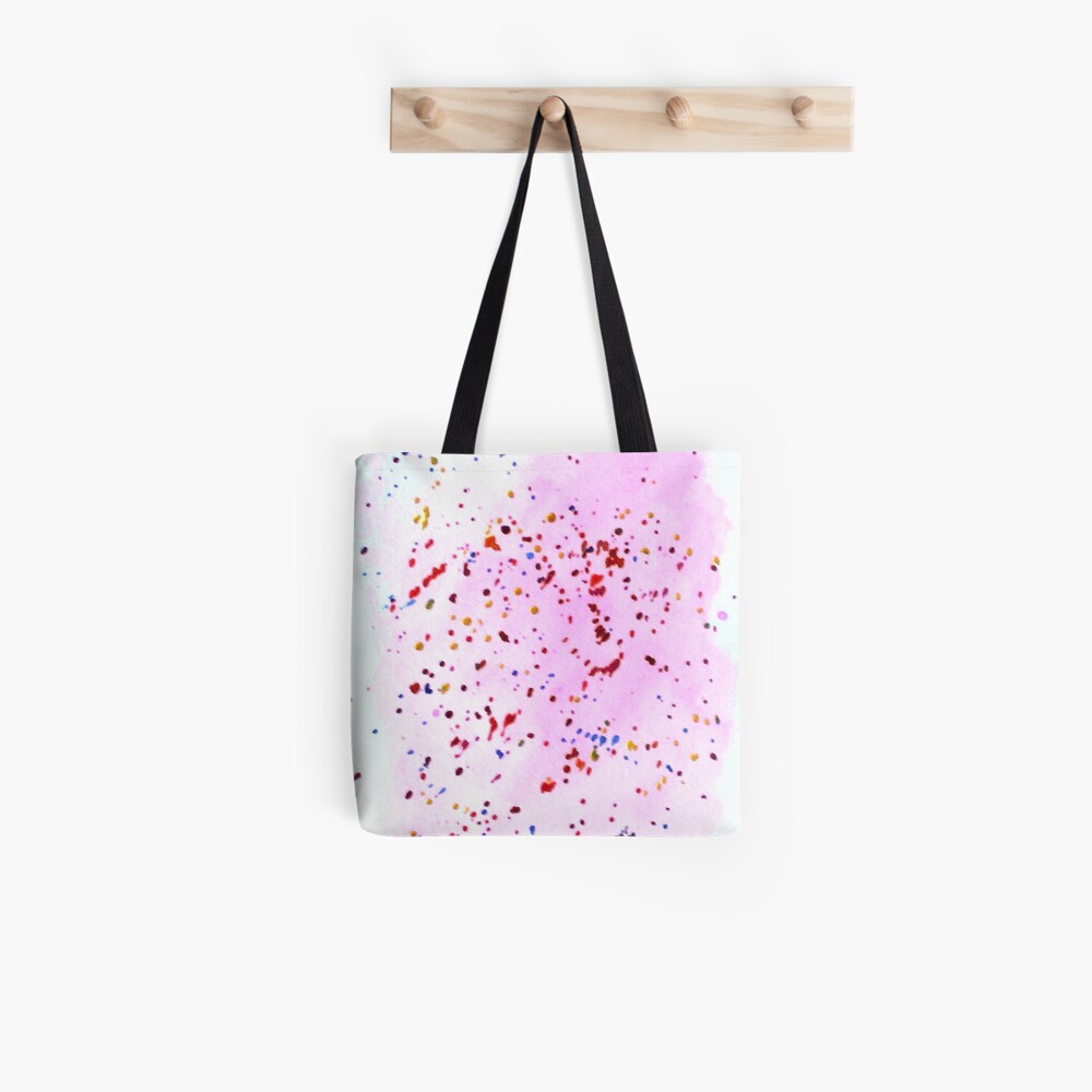 Art Doodle No. 41 Pink Splatter Tote Bag