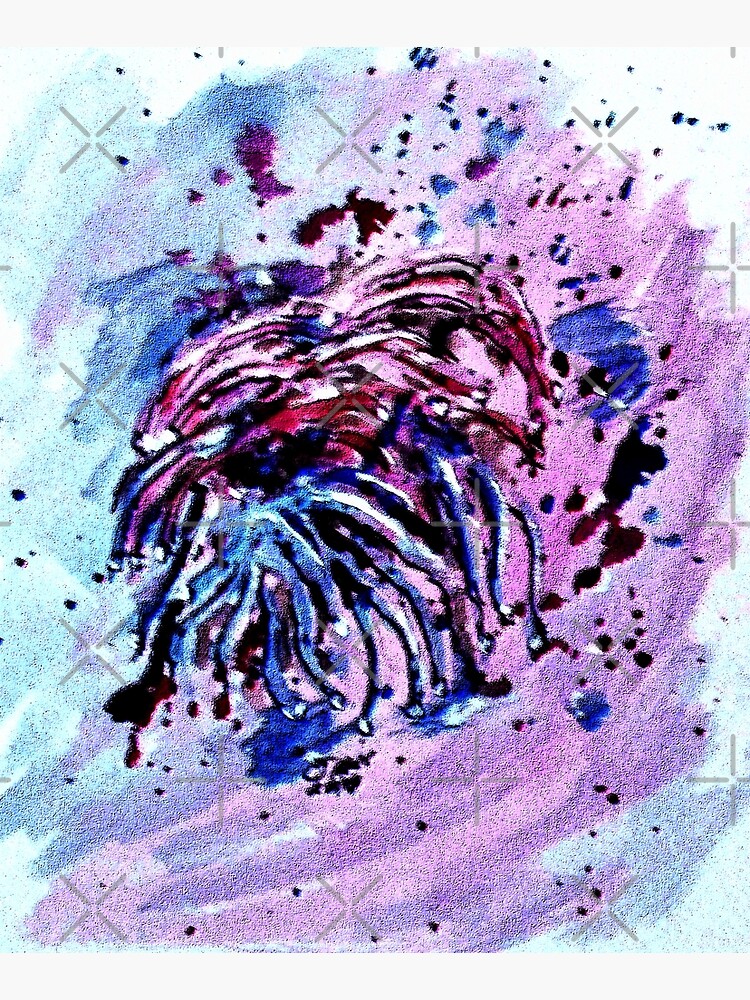 Art Doodle No. 42 Coral Splatter by cjkell