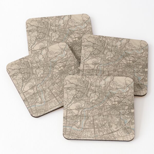 Item preview, Kumamoto Sepia Map designed and sold by CPTVDesign.