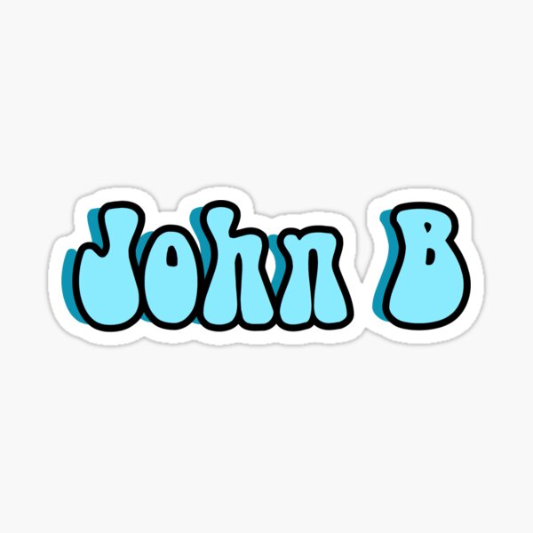 "John B sticker" Sticker by ellaheck Redbubble
