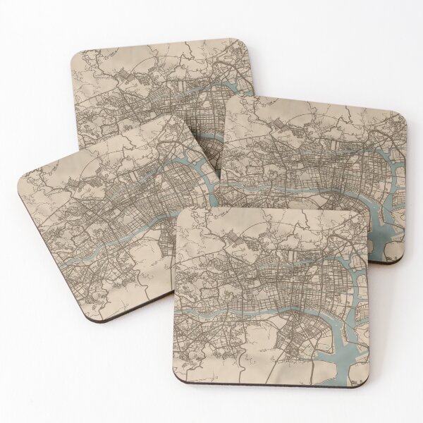 Item preview, Kochi Sepia Map designed and sold by CPTVDesign.