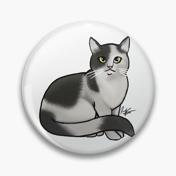 Item preview, Cat - British Shorthair Black and White Cat designed and sold by Jennifer Stolzer.