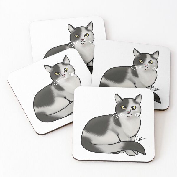 Item preview, Cat - British Shorthair Black and White Cat designed and sold by Jennifer Stolzer.