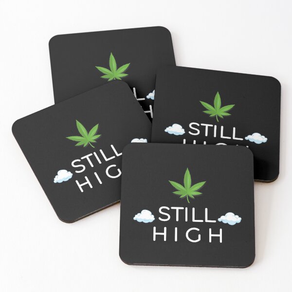 Item preview, Still High Mask weed Face Mask pattern mask marijuana Sticker designed and sold by Mariokao.