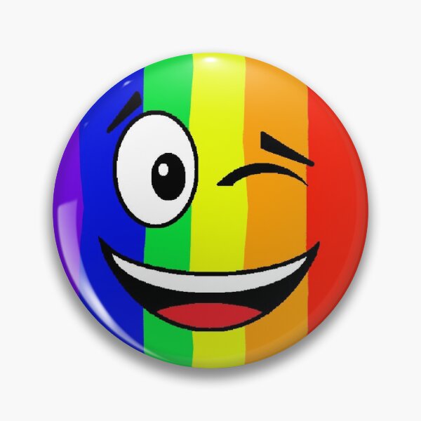 Item preview, Rainbow Winky Face Emoji - LBGT Gay Pride designed and sold by nopemom.
