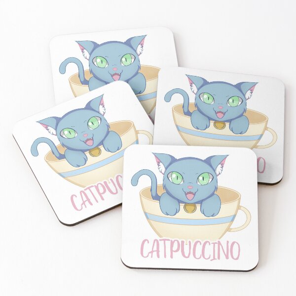 Item preview, Catpuccino Blue designed and sold by shaorankang.