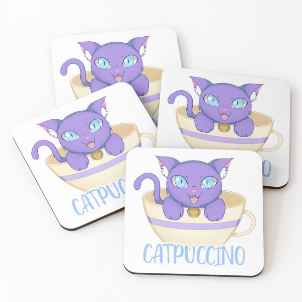 Item preview, Catpuccino Purple designed and sold by shaorankang.