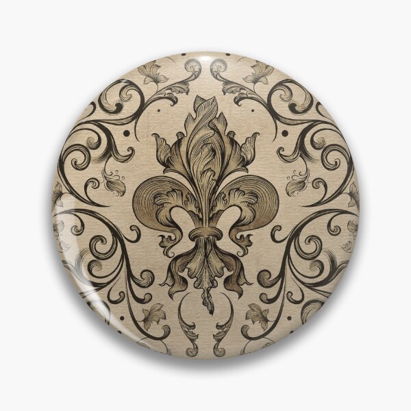 Item preview, Vintage Fleur-de-lis ornament  designed and sold by k9printart.