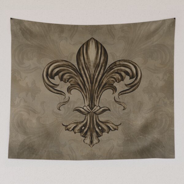 Item preview, Vintage Fleur-de-lis Sepia designed and sold by k9printart.