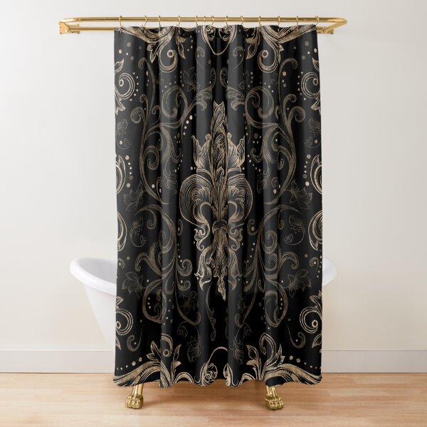 Louis vuitton luxury bathroom set shower curtain style 56