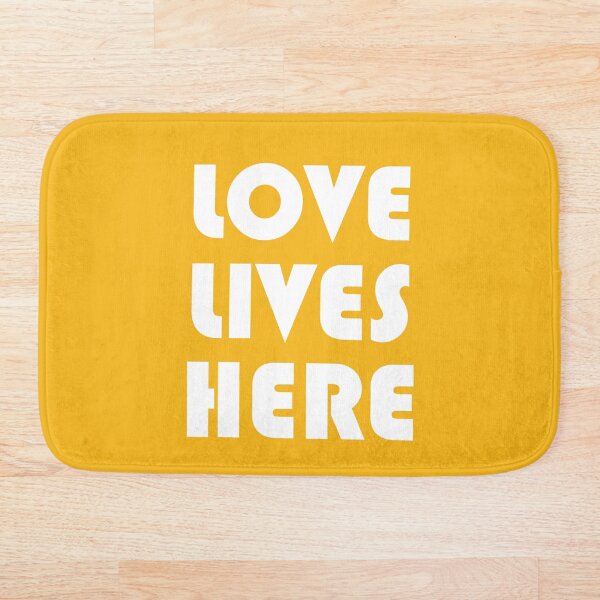 Love Lives Here Bath Mat