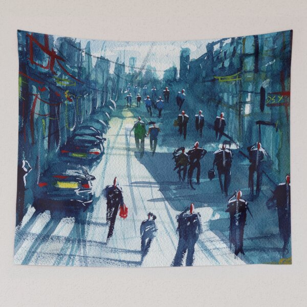 Item preview, Street scene designed and sold by darrenyeoart.