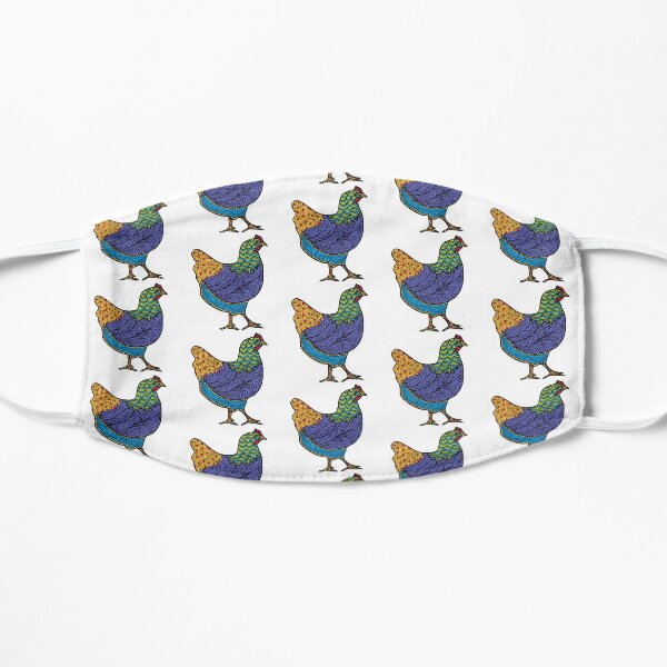 Doodle Hen 2 Flat Mask