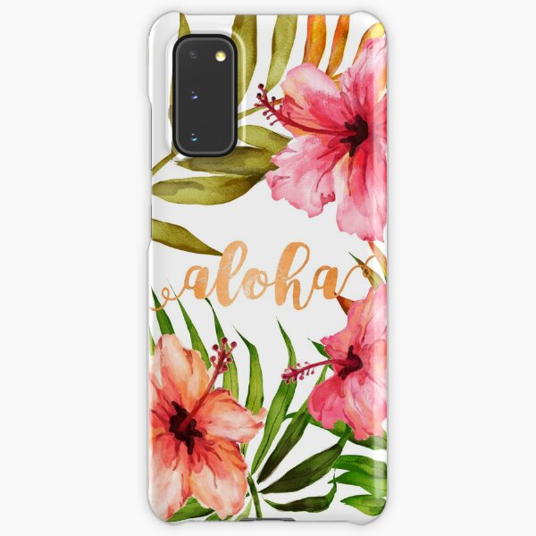 Aloha Tropical Hawaiian Floral Watercolor Samsung Galaxy Snap Case
