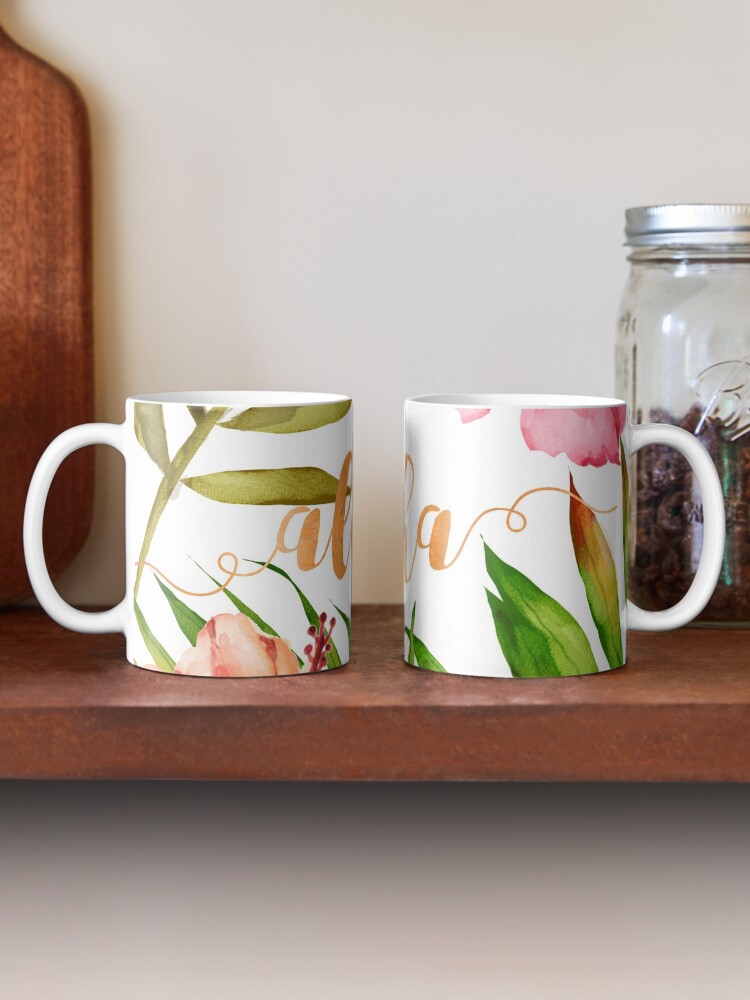 Alternate view of Aloha Tropical Hawaiian Floral Watercolor Mug