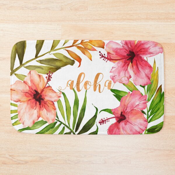 Item preview, Aloha Tropical Hawaiian Floral Watercolor designed and sold by Abigail Vigh.