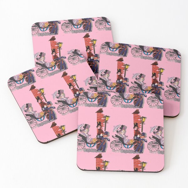 Item preview, Mae West 1890's Joy Ride caricature art pink background Gay Nineties designed and sold by Love30smovies.