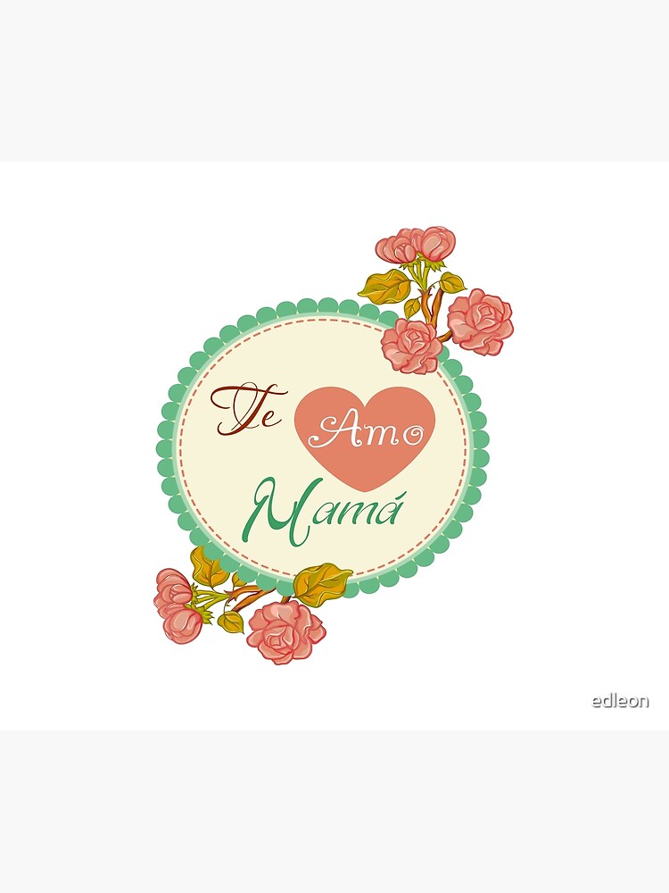 I LOVE YOU MOM IN SPANISH TE AMO MAMA  Throw Blanket for Sale by